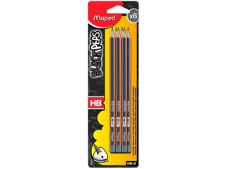 Ołówek MAPED Black'Peps 6szt. HB