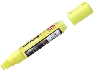 Marker kredowy TOMA końcówka ścięta 5x8mm 8g żółty