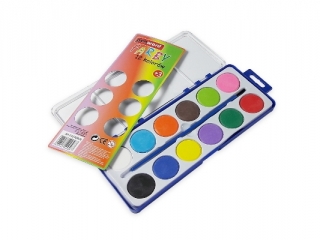 Farby wodne PENWORD 12 kolorw + pdzelek