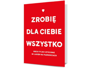 Kartki karnet PAN DRAGON K.B6 1724 Walentynka