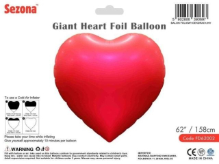 Balon GIGANTYCZNE Serce 158 cm
