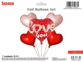 Zestaw balon�w Walentynkowych Serce