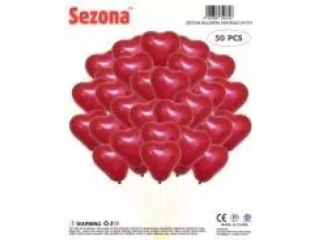 Zestaw balon�w Serce 25 cm 50 szt