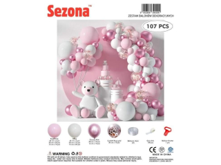 Zestaw balon�w 107 szt „Mi� i R�owe Marzenie”