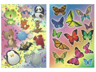 Naklejki POLSYR Du�e - dzikie motyle/s�odziaki 25szt.