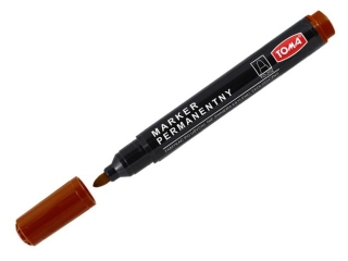 Marker permanentny TOMA TO-202 kocwka okrga - brzowy