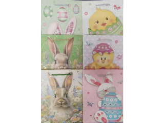 Torebka PANOR. laminowana  PL-2 Wielkanoc z�ocona [opakowanie=12szt]