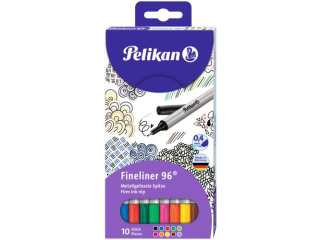 Cienkopis PELIKAN 96 0,4mm blister etui 10szt.