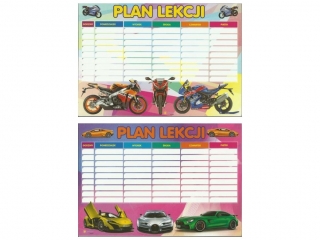 Plan lekcji POLSYR A4 25ark. - motory/auta