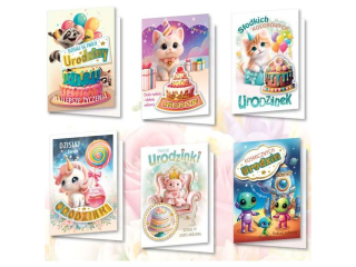 Kartki  TOP B6  BOGH z wyci�ciem Urodziny dzieci�ce