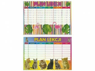 Plan lekcji POLSYR A4 25ark. - flamingi/koty