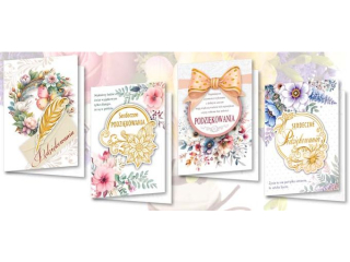 Kartki  TOP B6  BOGH z wyci�ciem Podzi�kowania