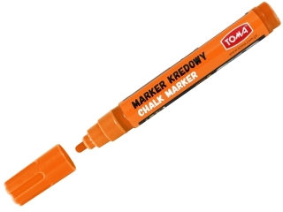 Marker kredowy TOMA końcówka okrągła 4,45mm 8g pomarańczowy