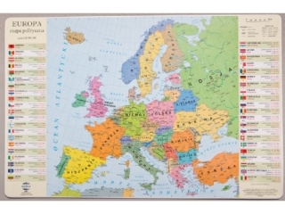 Podk³adka mapa polityczna Europy                     58x38cm