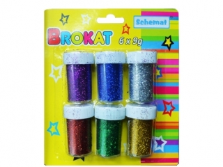 Brokat SCHEMAT 6szt. x 9g metaliczny