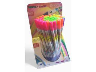 Cienkopis i zakreślacz 2w1 CRESCO display