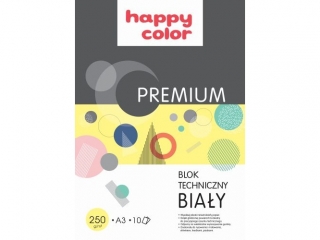 Blok techniczny A3 10k. HAPPY COLOR 250g PREMIUM