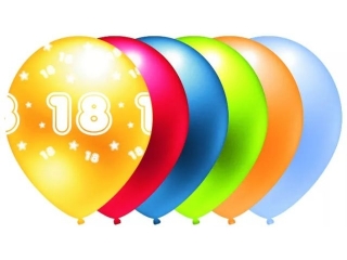 BALON NADRUK "18" B255 a5