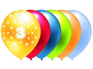 BALON NADRUK "3" B170 a5