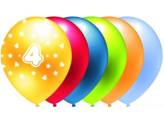 BALON NADRUK "4" B187 a5