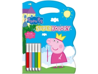 Kolorowanka MSZ Świnka Peppa- superkolory