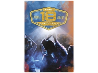 Kartki karnet B6 R Urodziny "18" 008