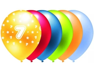BALON NADRUK "7" B217 a5BALON NADRUK "7" B217 a5