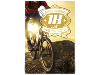 Kartki karnet B6 R Urodziny "18" 007