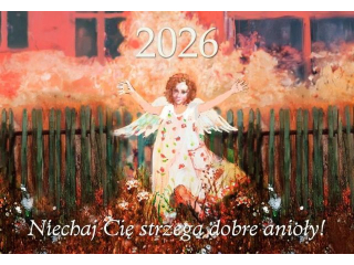 Kalendarz trjdzielny Wydawnictwo Diecezjalne - Niechaj Ci strzeg Anioy 2026