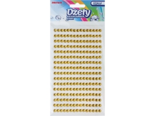 Dżety samoprzylepne DS10 złote 4mm
