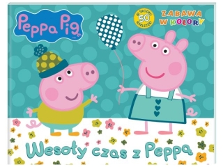 Kolorowanka MSZ Świnka Peppa- Zabawa w kolory- Wesoły czas