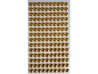 Dżety samoprzylepne DS20 złote 6mm