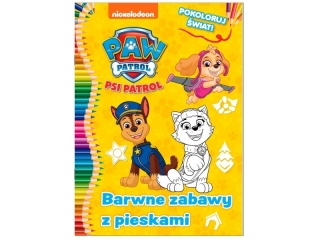 Kolorowanka MSZ Psi Patrol- Pokoloruj wiat- Barwne