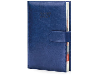 Kalendarz 2027 Business Premium A5 Dzienny Granatowy #2851
