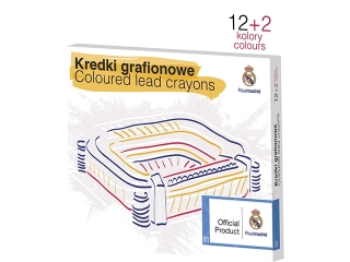 Kredki grafionowe ASTRA 12 kolorów - Real Madryt
