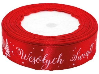 Wstka Boe Narodzenie BREWIS satynowa 25mm x 22m kolor 14