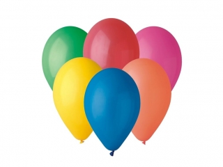 Balon G90 pastel 10" - "ró¿nokolorowe" / 50 szt.
