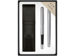 Komplet Parker Jotter Stalowy piro/du/etui