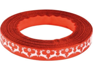 Wstążka Boże Narodzenie BREWIS satynowa 25mm x 22m kolor 5