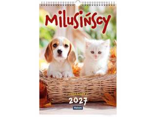 Kalendarz 2027 �cienny A3 Milusi�scy #3483