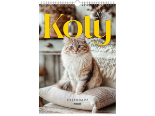 Kalendarz 2027 �cienny A3 Koty #3506