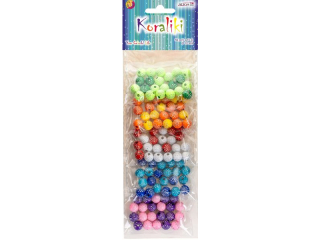 Koraliki ALIGA plastikowe, dekoracyjne, rozm. 10 mm, otwór 2,5 mm 50g