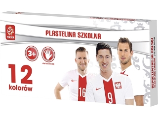 Plastelina szkolna ASTRA 12 kolorów PZPN