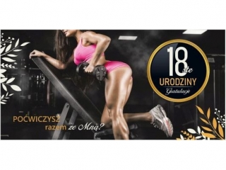Kartki karnet DL Urodziny 18 nr.010
