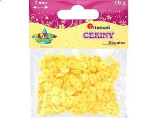 CEKINY 7MM 10G ZÓLTE LO60