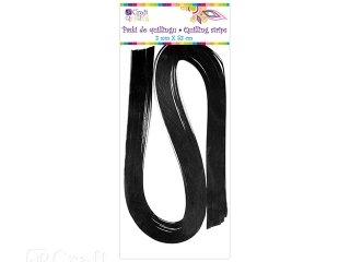 Paski do quillingu DPCRAFT 3mm - czarne 100szt.