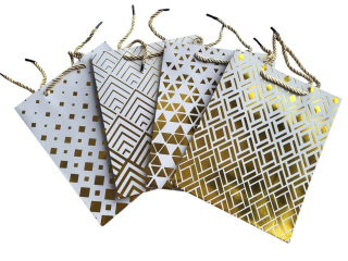 Torebka Prezentowa 3986-M 23x18cm z�ocone
