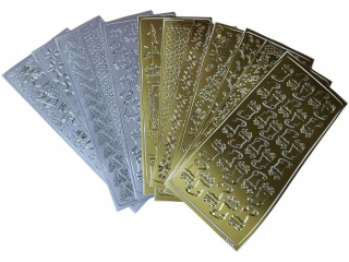 Naklejka ozdobna WITA mix zota/srebrna SUPER HURT