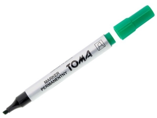 Markery permanentne TOMA kocwka cita, zielony