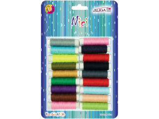 Nici ALIGA d�. 50 m. Op. zawiera mix 18 kolor�w.